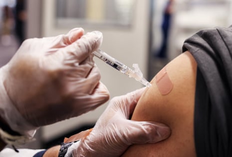 a person getting a vaccine