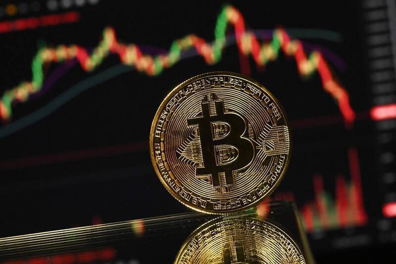 受到中东局势升温与宏观经济不确定性增加影响，比特币（Bitcoin）价格周一（18日）盘中跌破7.7万美元整数关卡。 （示意图，法新社）