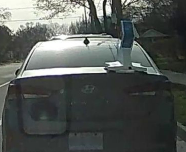 Pizza fraud suspect vehicle